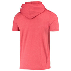 San Francisco 49ers New Era Team Brushed Hoodie T-Shirt Heathered Red - NFL