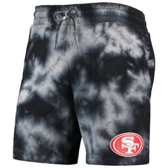 San Francisco 49ers New Era Tie-Dye Shorts Black - NFL