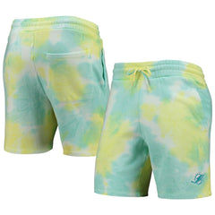 Miami Dolphins New Era Tie-Dye Shorts White - NFL