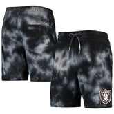 Las Vegas Raiders New Era Tie-Dye Shorts Black - NFL
