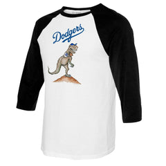 Los Angeles Dodgers Tiny Turnip Women's TT Rex 3/4-Sleeve Raglan T-Shirt Online