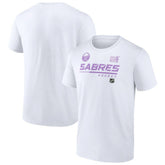 Buffalo Sabres - NHL Hockey Fights Cancer T-Shirt White