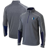 Columbia - Dallas Mavericks Omni-Wick Shotgun 2.0 Quarter-Zip Pullover Top - Heathered Gray/Navy
