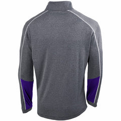 Columbia - Los Angeles Lakers Omni-Wick Shotgun 2.0 Quarter-Zip Pullover Top - Heathered Gray/Purple