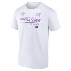 Nashville Predators - NHL Hockey Fights Cancer T-Shirt White