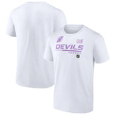 New Jersey Devils - NHL Hockey Fights Cancer T-Shirt White
