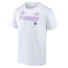 New York Islanders - NHL Hockey Fights Cancer T-Shirt White