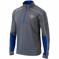 Columbia - New York Knicks Omni-Wick Shotgun 2.0 Quarter-Zip Pullover Top - Heathered Gray/Blue