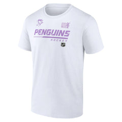 Pittsburgh Penguins NHL Hockey Fights Cancer T-Shirt White