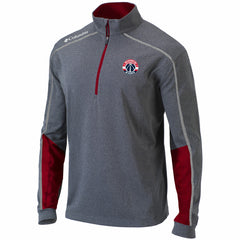 Columbia - Washington Wizards Omni-Wick Shotgun 2.0 Quarter-Zip Pullover Top - Heathered Gray/Red