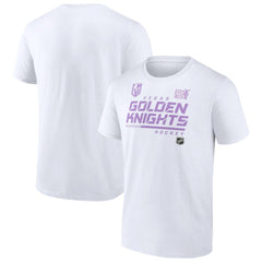 Vegas Golden Knights NHL Hockey Fights Cancer T-Shirt White