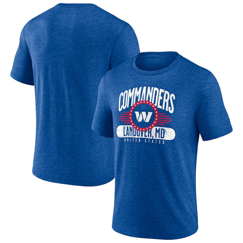 Washington Commanders Badge of Honor Tri-Blend T-Shirt Royal - NFL