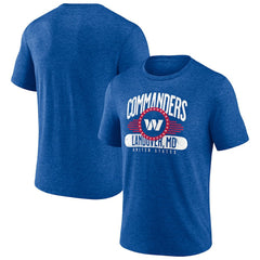 Washington Commanders Badge of Honor Tri-Blend T-Shirt Royal - NFL