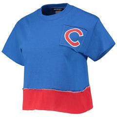 Chicago Cubs Refried Apparel Women's Cropped T-Shirt for sale