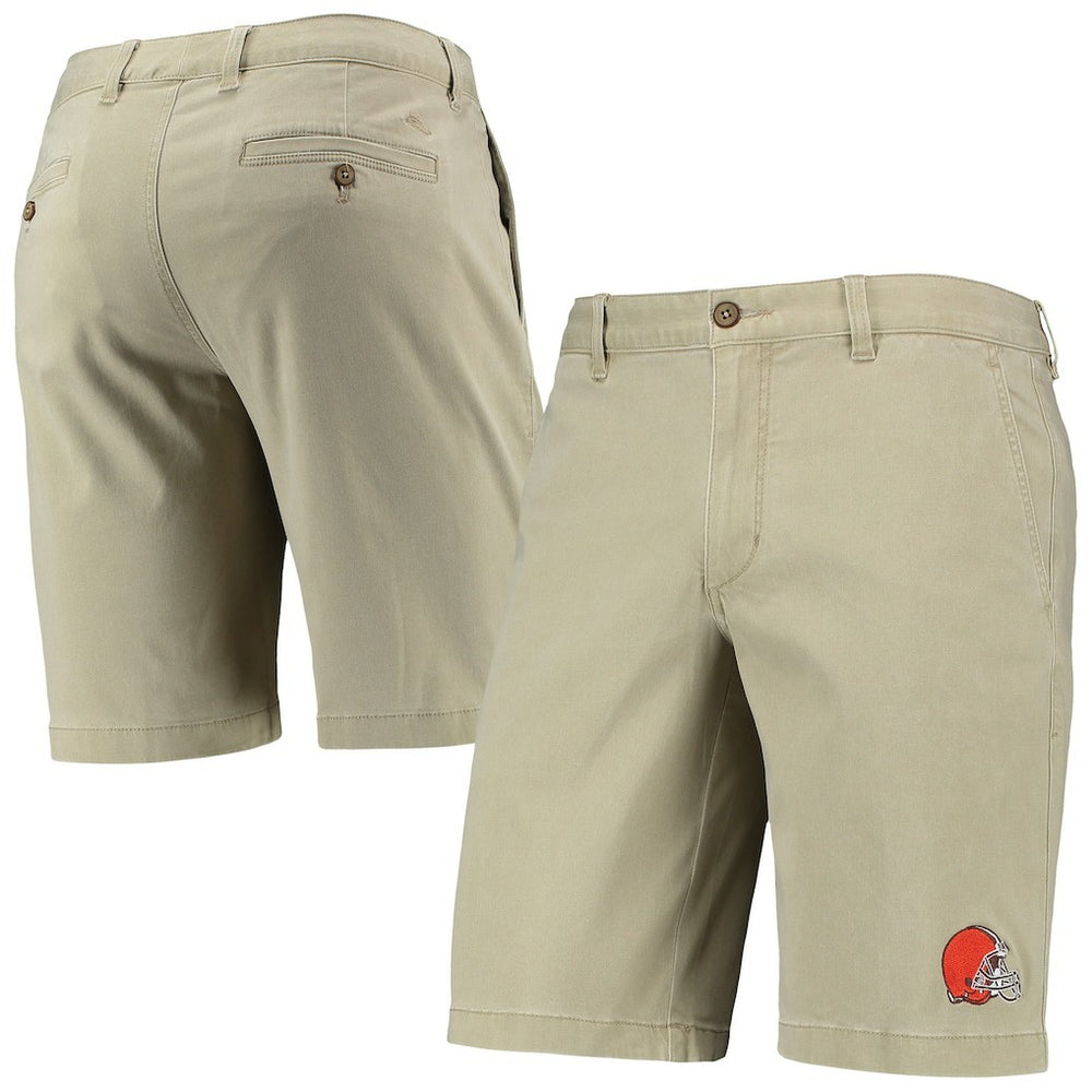 Cleveland Browns Boracay Tri-Blend Shorts Khaki - Tommy Bahama