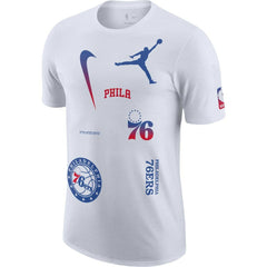 NBA - Philadelphia 76ers Jordan Brand Courtside Statement Edition Max90 T-Shirt - White