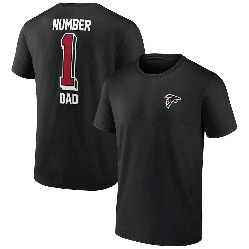 Atlanta Falcons Number One Dad T-Shirt Black - NFL