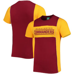 Washington Commanders Refried Apparel Split Side T-Shirt Burgundy - NFL