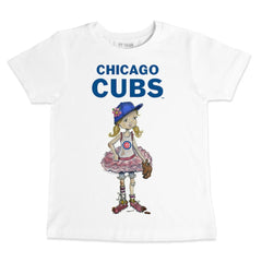 Chicago Cubs Tiny Turnip Youth Baseball Babes T-Shirt Lifestyle