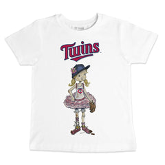 Minnesota Twins Tiny Turnip Youth Baseball Babes T-Shirt Lifestyle