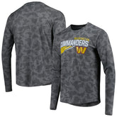 Washington Commanders MSX by Michael Strahan Camo Long Sleeve T-Shirt Black - NFL