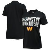 Washington Commanders G-III 4Her by Carl Banks Women's Endzone T-Shirt Black - NFL