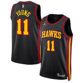 NBA - Trae Young Atlanta Hawks Jordan Brand Unisex Swingman Jersey - Statement Edition - Black