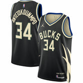 NBA - Giannis Antetokounmpo Milwaukee Bucks Jordan Brand Unisex Swingman Jersey - Statement Edition - Black