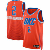 NBA - Shai Gilgeous-Alexander Oklahoma City Thunder Jordan Brand Unisex Swingman Jersey - Statement Edition - Orange