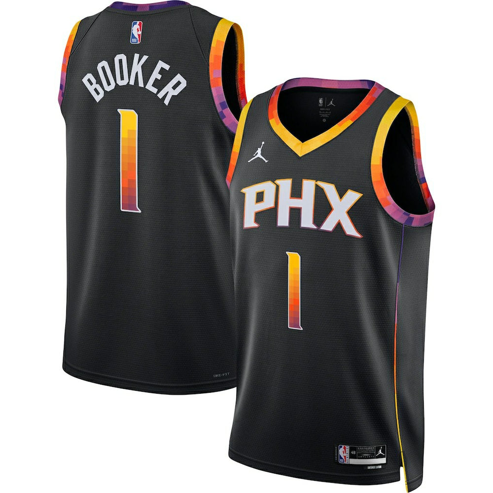 NBA - Devin Booker Phoenix Suns Jordan Brand Unisex Swingman Jersey - Statement Editi- Black