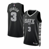 NBA - Keldon Johnson San Antonio Spurs Jordan Brand Unisex Swingman Jersey - Statement Edition - Black
