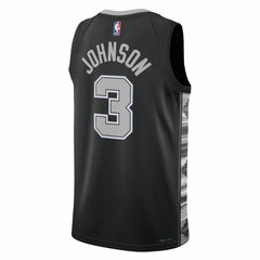 NBA - Keldon Johnson San Antonio Spurs Jordan Brand Unisex Swingman Jersey - Statement Edition - Black