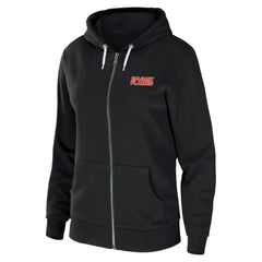 Calgary Flames - WEAR by Erin Andrews Women's Sponge Fleece Full-Zip Hoodie Black