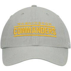 Washington Commanders '47 Script Clean Up Adjustable Hat Gray - 47 brand