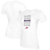 Atlanta Braves Tiny Turnip Women's Stacked T-Shirt Sale