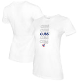 Chicago Cubs Tiny Turnip Women's Stacked T-Shirt Sale
