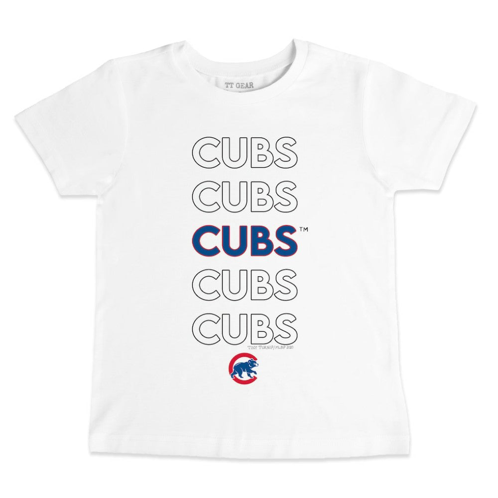 Chicago Cubs Tiny Turnip Youth Stacked T-Shirt On Sale