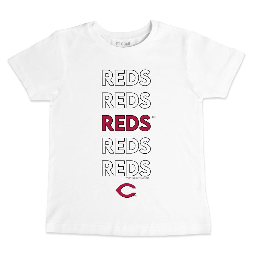 Cincinnati Reds Tiny Turnip Youth Stacked T-Shirt Online