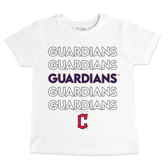Cleveland Guardians Tiny Turnip Youth Stacked T-Shirt Lifestyle