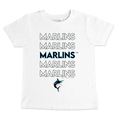 Miami Marlins Tiny Turnip Youth Stacked T-Shirt Online