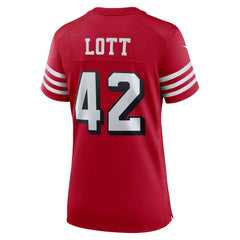 Ronnie Lott San Francisco 49ers Women's Alternate Game Jersey Scarlet - Nike