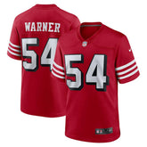 Fred Warner San Francisco 49ers Alternate Game Jersey Scarlet - Nike