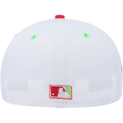 Pittsburgh Pirates New Era Three Rivers Stadium 30th Anniversary Strawberry Lolli 59FIFTY Fitted Hat Lifestyle