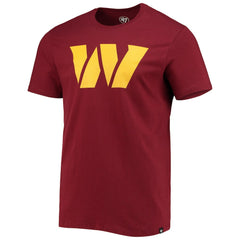 Washington Commanders '47 Logo Imprint Super Rival T-Shirt Burgundy - 47 brand