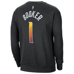 NBA - Devin Booker Phoenix Suns Jordan Brand Statement Name & Number Pullover Sweatshirt - Black