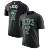 NBA - Jaylen Brown Boston Celtics Jordan Brand 2022/23 Statement Edition Name & Number T-Shirt - Black
