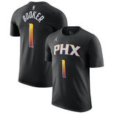 NBA - Devin Booker Phoenix Suns Jordan Brand 2022/23 Statement Edition Name & Number T-Shirt - Black