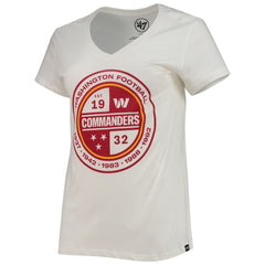 Washington Commanders '47 Women's Imprint Ultra Rival V-Neck T-Shirt White - 47 brand