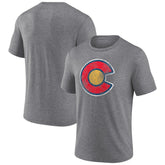 Colorado Avalanche - Wraparound Tri-Blend T-Shirt Heather Gray