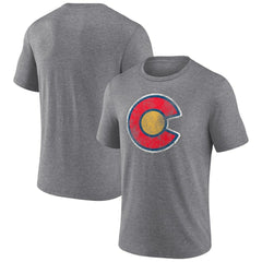 Colorado Avalanche - Wraparound Tri-Blend T-Shirt Heather Gray